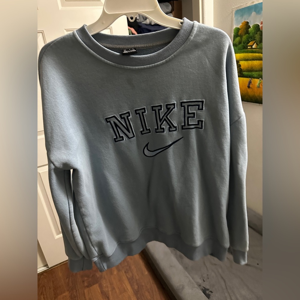 Teal Nike Blue Sweatshirt Large